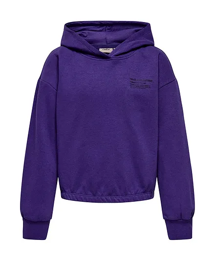 Only Kids Long Sleeves Hoodie - Deep Blue