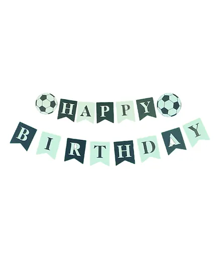 Italo Football Theme Happy Birthday Banner