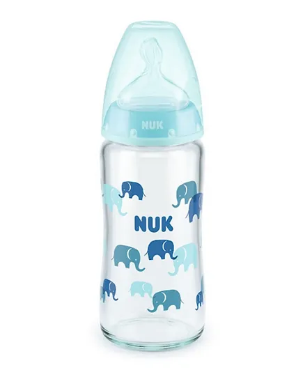 Nuk First Choice Plus Temperature Control Glass Bottle Assorted - 240mL