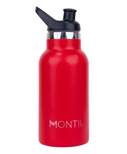 مونتيكو - قارورة ماء بنمط كلاسيكي  - أحمر - 350 مل