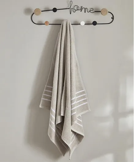HomeBox Mateo Ribbed Cotton Bath Towel