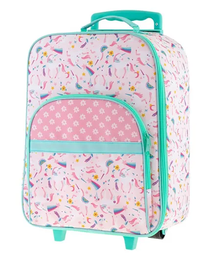 Stephen Joseph Unicorn All Over Print Rolling Trolley Bag  - 18 Inches