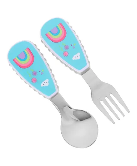 Brain Giggles Cutlery Set with Case - Rainbow