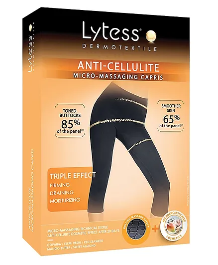 Lytess Anti Cellulite Micro Massaging Capris - Black