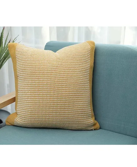 PAN Home Binky Knitted Cushion Cover 45x45cm-yellow
