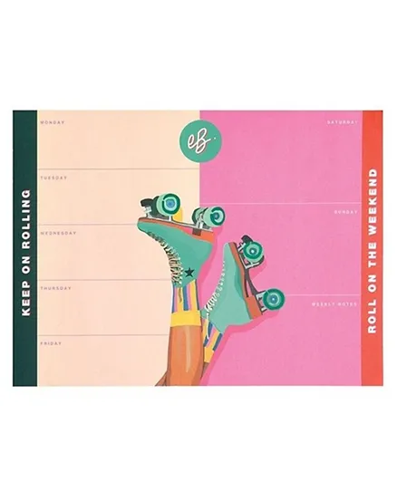 دفتر تخطيط أسبوعي من إيميلي بوكس - متعدد الألوان
