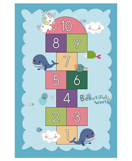 Factory Price Hop-Skip-Jump Design Play Mat for Kids Room - Multicolour