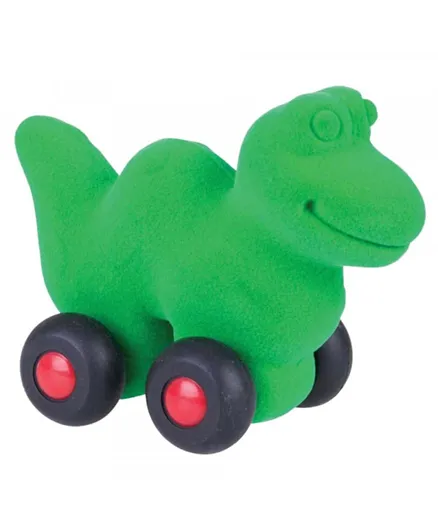 Rubbabu Soft Toy Aniwheelies Dinosaur Small - Green
