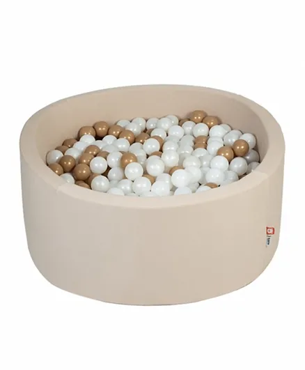 'Ezzro Round Ball Pit With 200 Balls - Golden