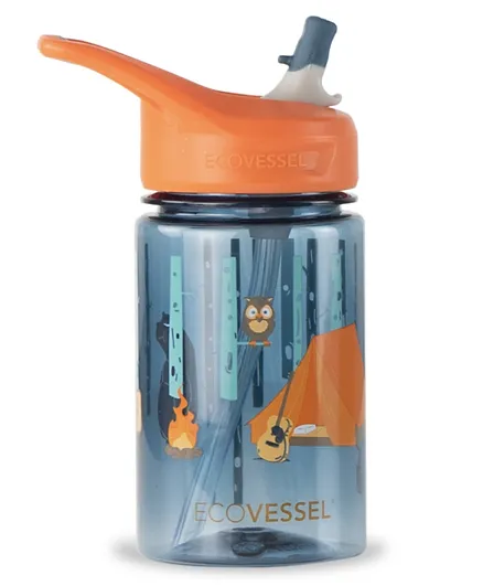 Ecovessel Splash Kids Water Bottle Camping - 370ml