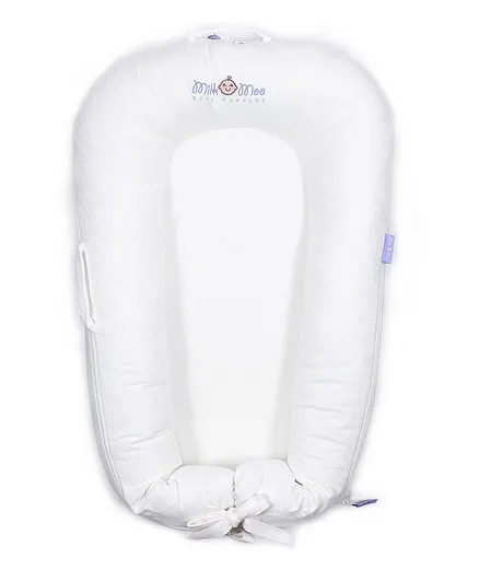 Milk&Moo Baby Support Lounger - White