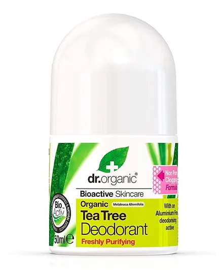 Dr Organic Tea Tree Deodorant Roll-on -  50ml