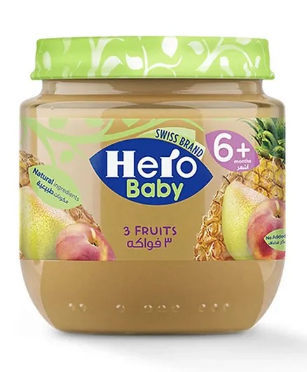Hero Baby 3 Fruits Jar - 125g