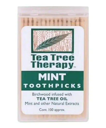 TEA TREE THERAPY Mint Toothpicks - Pack of 100
