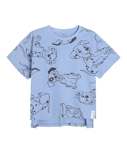SMYK All Over Printed Dog T-Shirt - Blue