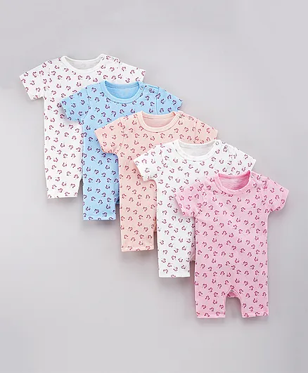 SAPS Pack of 5 Romper - Multicolor