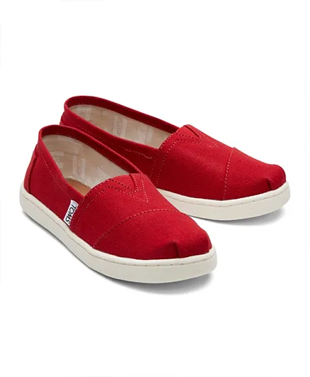 تومز - حذاء البارجاتا كلاسيك أوريجينال - أحمر