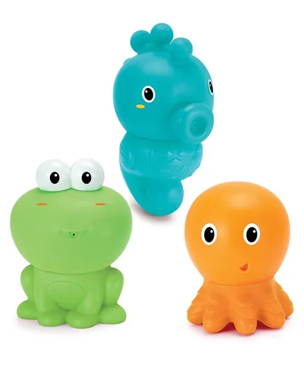 Infantino Easy Clean Bath Squirters - 3 Pieces