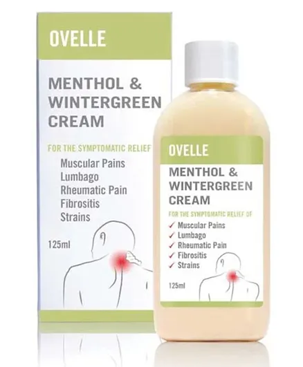 OVELLE Menthol & Wintergreen Cream - 125mL