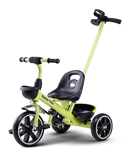 بايبي - دراجة ثلاثية العجلات هيرو سمارت بلاج آند بلاي للأطفال - أخضر