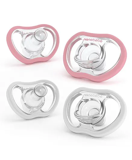 Nanobebe Baby Active Pacifiers - Pack of 4