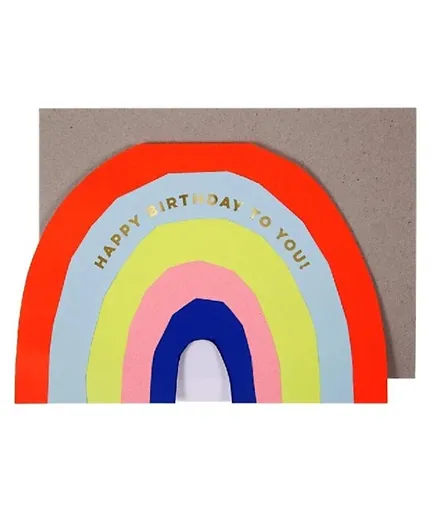 Meri Meri Rainbow Card with Envelope - Multicolour
