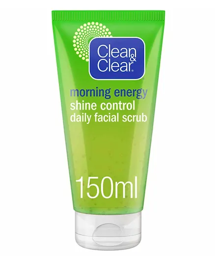 Clean & Clear Morning Energy Shine Control Daily Face Scrub - 150mL