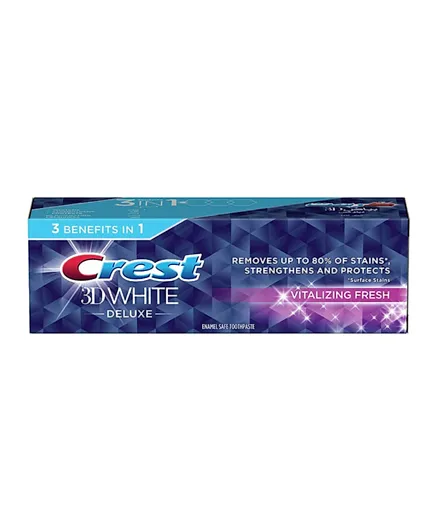 Crest 3D White Deluxe Vitalizing Fresh Toothpaste - 75mL