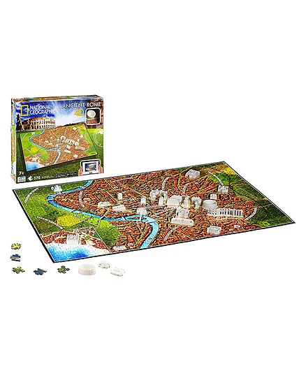 4D Cityscape Ancient Rome Jigsaw Puzzle Multi Color - 570 Pieces