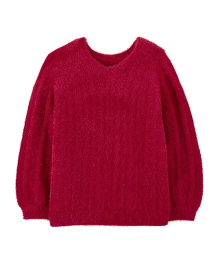OshKosh B'Gosh Round Neck Pullover Sweater - Red