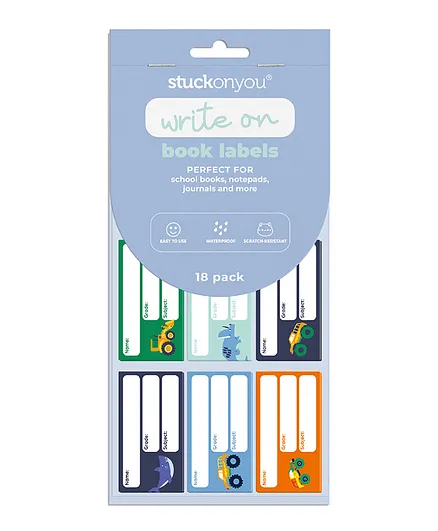 Stuck On You Revs and  Roars Book Labels - 18 Pieces