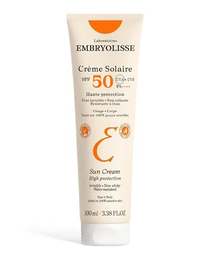 EMBRYOLISSE High Protection Sun Cream SPF 50 - 100mL