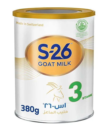 Wyeth S26 Goat Milk Stage 3 Baby Formula - 380g