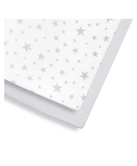 Snuz Cotbed Sheets Stars - Pack of 2