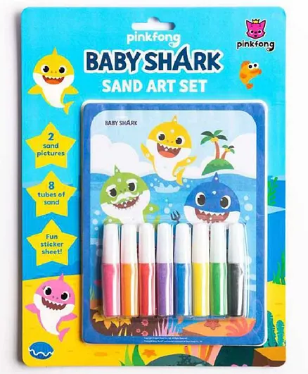 Alligator Books Baby Shark Sand Art Set - English