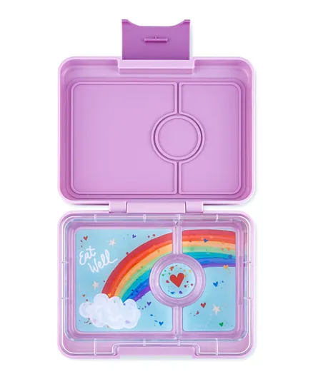 Yumbox Lulu 3 Compartment Lunchbox - Purple Rainbow