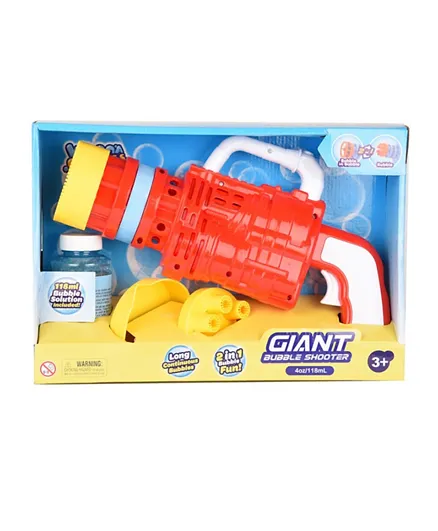 Wanna Bubbles - 2-In-1 Giant Buble Blaster Gun - Assorted
