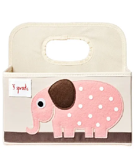 3 Sprouts Nappy Caddy - Elephant