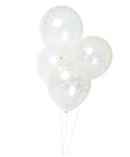 Meri Meri Neon Yellow Star Balloons Pack of 8 - 11 Inches