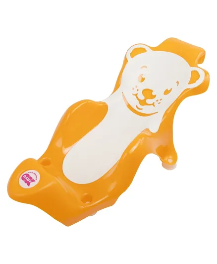 Ok Baby Buddy Bath Seat With Slip Free Rubber - Orange