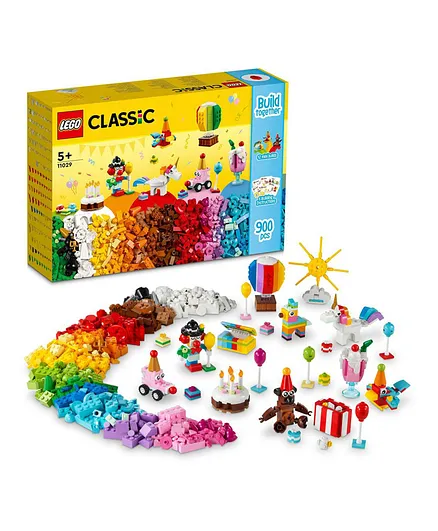 LEGO Classic Creative Party Box 11029 - 900-Piece Building Set for Ages ...