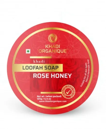 Khadi Organique Rose Honey Loofah Soap - 125g