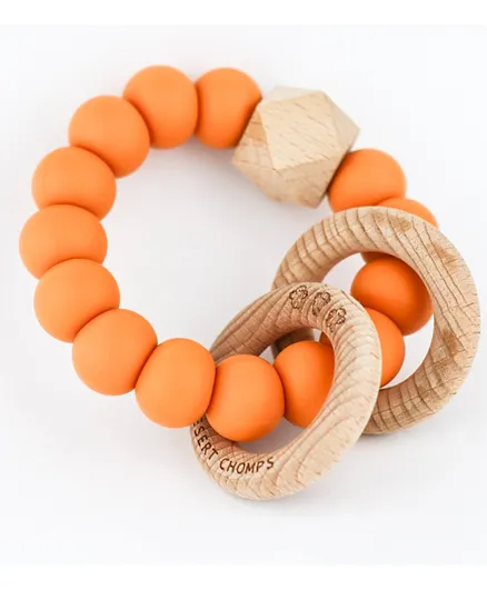 Desert Chomps Autumn Collection Silicone Teether - Cinnamon Spice