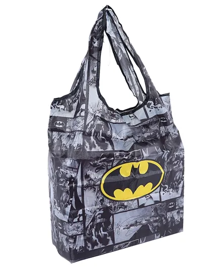 DC Batman Foldable Travel & Shopping Bag - Grey
