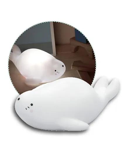 Reer Lumilu Lazy Friends Seal Night Light with Timer - White