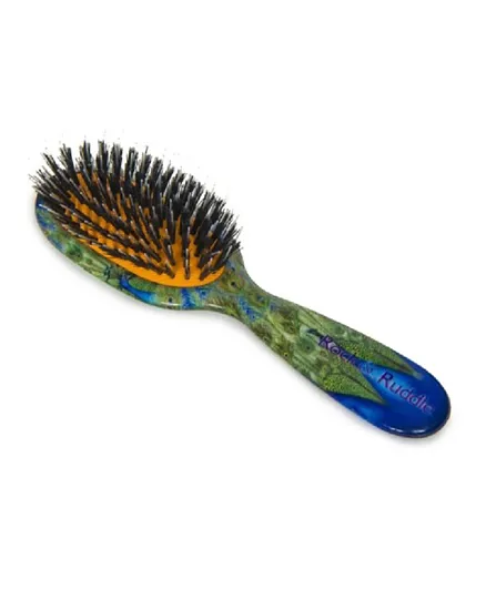 Rock & Ruddle Small Hairbrush - Peacocks