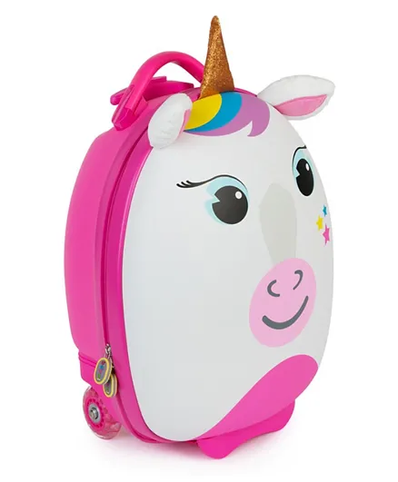 Boppi Tiny Trekker Unicorn Trolley Luggage Case - Pink
