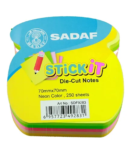 SADAF Phone Shape Sticky Notes - 250 Pieces