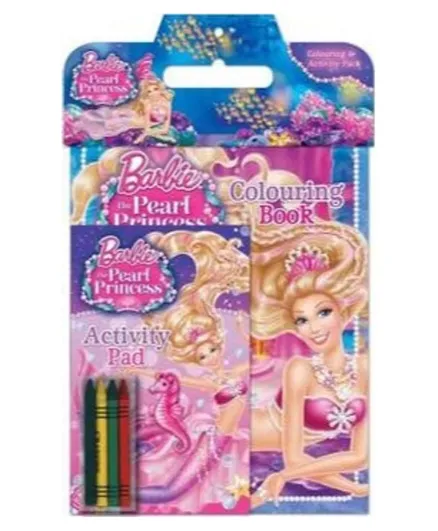 Bonnier Barbie The Pearl Princess Colouring & Activity Pack -  64 Pages