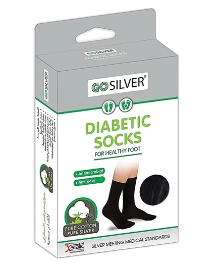 Go Silver Diabetic Socks - Brown